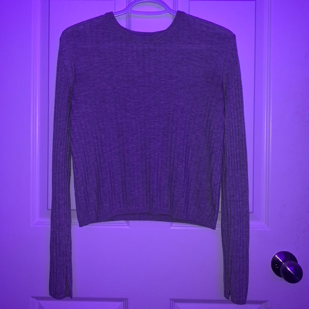 Cropped Long-sleeve Top